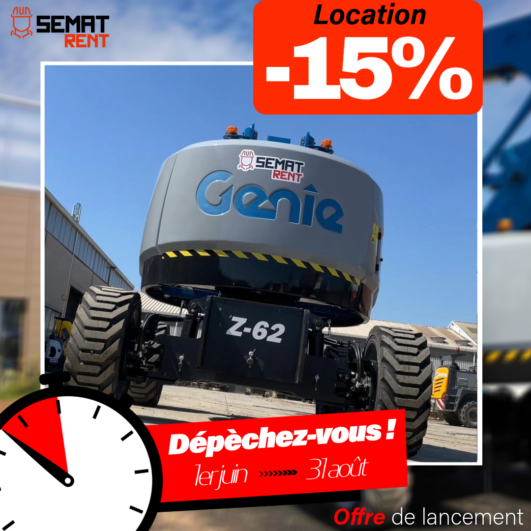 OFFRE DE LANCEMENT - Nacelles de location ! 